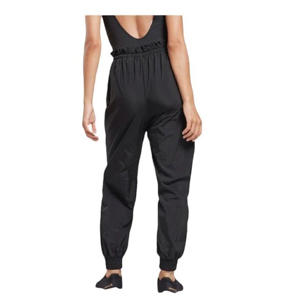 REEBOK WOMEN'S Black Nylon Studio High Intensity Drawstring Pants US 2XS - Picture 2 of 11